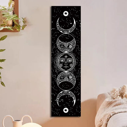 Decobites Moon Phase Tapestry Stars Blanket Wall Hanging Space Decor