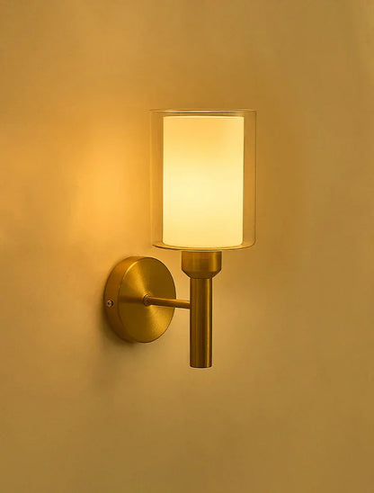 DecorBites™ Brass Glass Wall Sconce Lighting, Classic Nordic Loft Interior Fixture