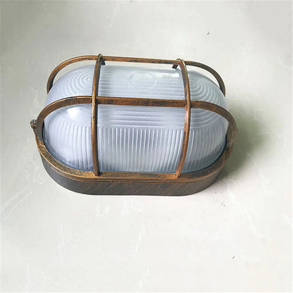 DecorBites™ Black Bulkhead Wall Lantern Exterior Wall Light - Security Sconce for Porch & Patio