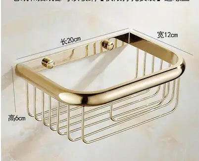 DecorBites™ Gold Bathroom Hardware Set for Towels, Paper, Brushes, and More