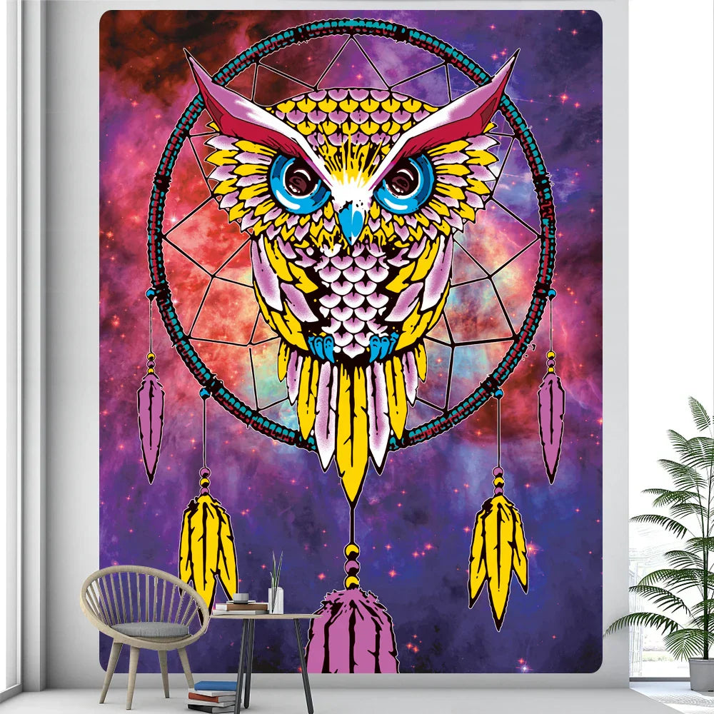 Decobites Mandala Wizardry Tapestry - Psychedelic Bohemian Home Decor Wall Hanging