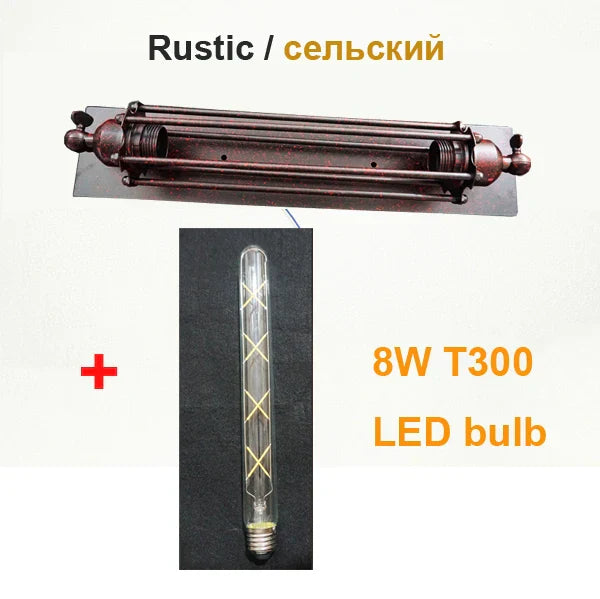 DecorBites™ Industrial Wall Lamp Black Silver Copper 8W LED Sconce Light for Bedroom Café