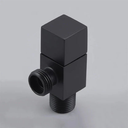 DecorBites™ Brass Black Angle Valve for Bathroom Water Control