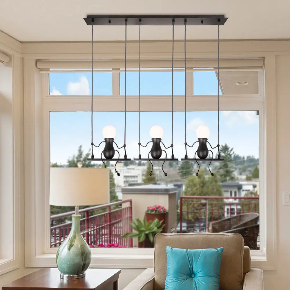 DecorBites™ Humanoid Creative Pendant Light - Modern Indoor Chandelier for Home Décor