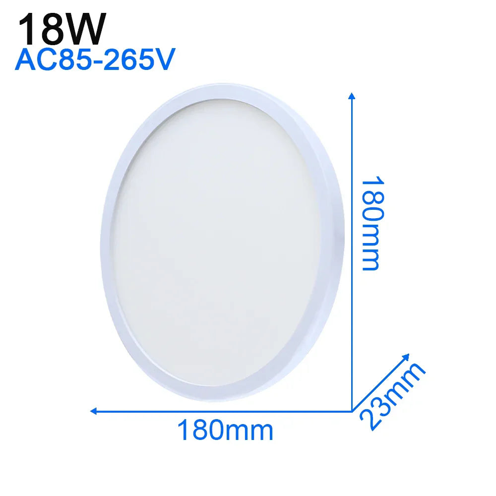 DecorBites™ LED Ceiling Light: Modern Ultra-thin Panel, 6-48W, Surface Mounted for Living Room