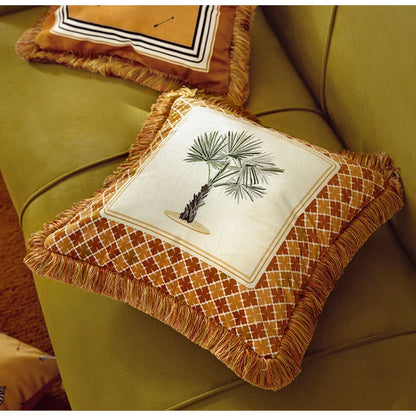 Funda de cojín DecorBites™ de lujo retro italiano con estampado de cebra, 53 x 53 cm