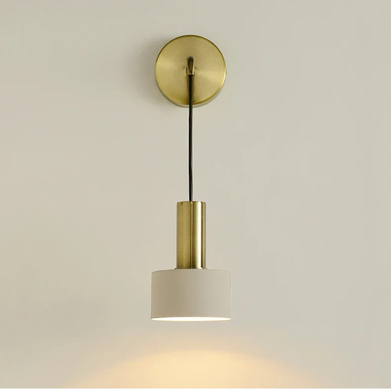 DecorBites™ Brass Wall Lamp: Minimalist Nordic Style Sconce for Living, Bathroom, Aisle Lighting