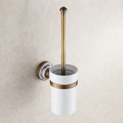 DecorBites™ Bath Hardware Set: Toilet Paper Holder, Towel Rack, Tissue Holder, Cup Holder, Robe Hook