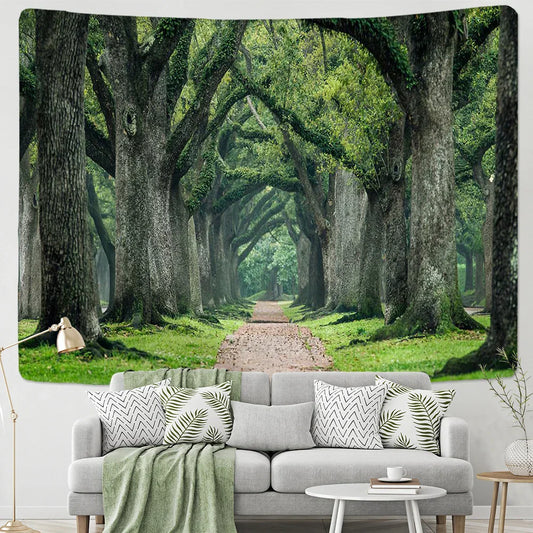 Decobites Mystical Forest Starry Sky Tapestry