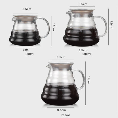 DecorBites™ Cloud Glass Coffee Kettle 800ml