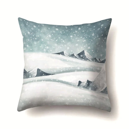 DecorBites™ Christmas Deer Snow Pillow Case