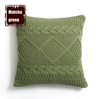 DecorBites™ Knitted Rhombus Pillowcase: Super Soft Throw Pillow Cover for Home Decor