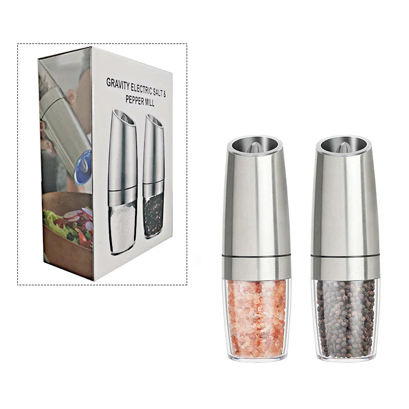 DecorBites™ Electric Spice Mill Pepper Grinder Salt Shaker Kitchen Accessory