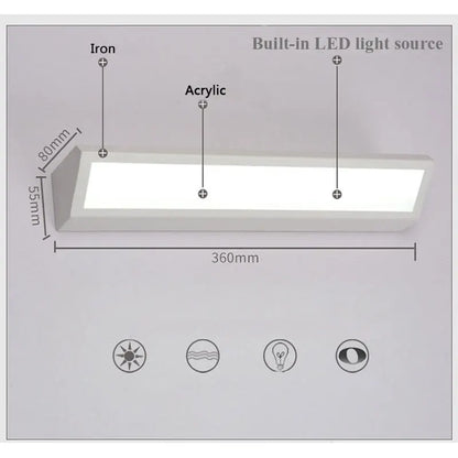 DecorBites™ LED Rectangle Wall Light Bedside Lamp - Anti-Dazzle Design