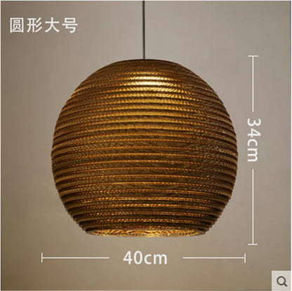 DecorBites™ Chinese Paper Honeycomb Pendant Lights Cardboard Personalized Home Decor Luminaire