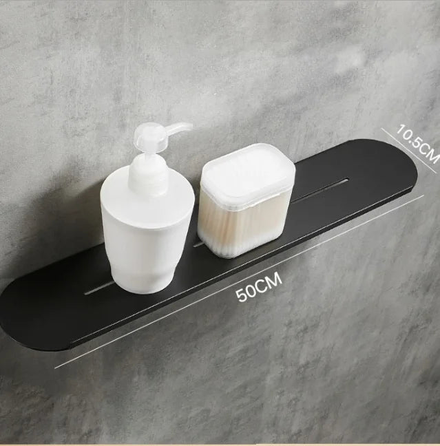 DecorBites™ Brushed Gold Bathroom Storage Rack - Mirror Front Toiletries Organizer