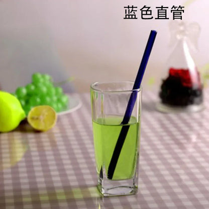 DecorBites™ Glass Drinking Straw: Eco-Friendly & Colourful Bar Accessory