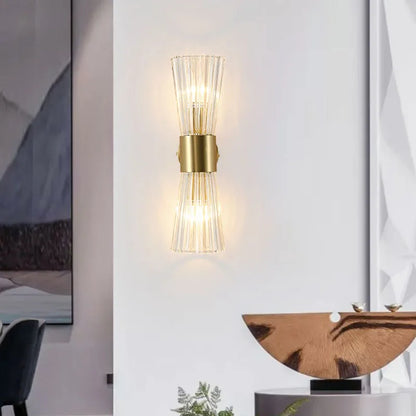 Aplique de pared de cristal DecorBites™: Iluminación interior moderna para el hogar, ideal para sala de estar, escalera y pasillo.