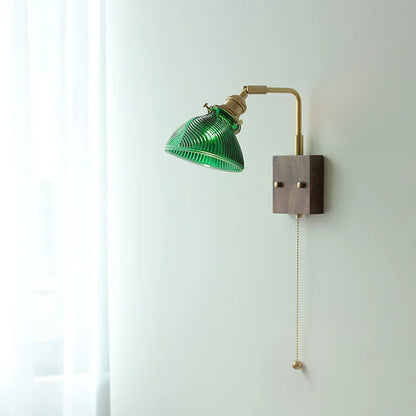 DecorBites™ Clear Glass LED Wall Lights with Pull Chain Switch, Rotate Modern Nordic Wall Lamp