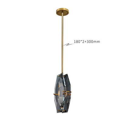 Lámpara colgante de cristal DecorBites™: una lujosa lámpara de araña para dormitorio, restaurante, cocina y hogar.