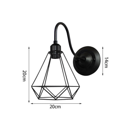 DecorBites™ Iron Cage Wall Sconce for Indoor Bedroom, Bar Counter, and ReadingAreaView