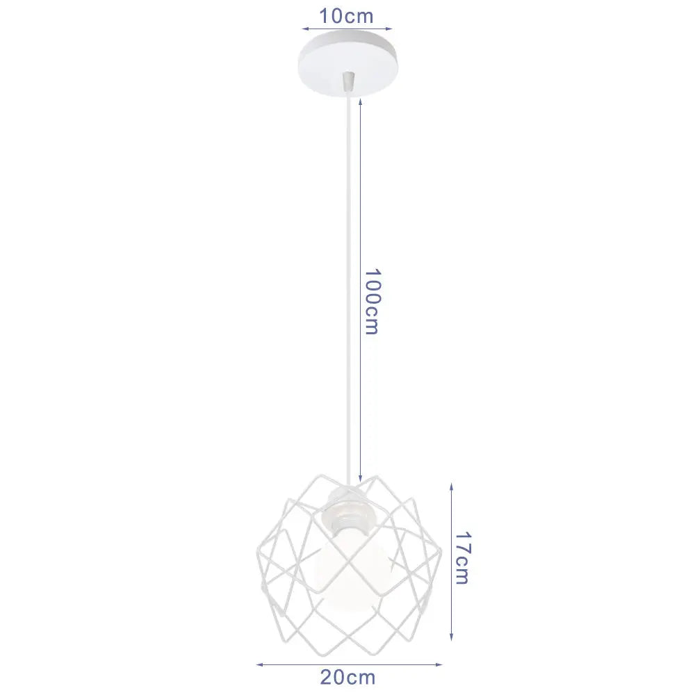 DecorBites™ Industrial Pendant Lights: Modern LED Hanging Lamps for Home Living Room Kitchen Decor