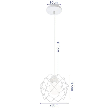 DecorBites™ Industrial Pendant Lights: Modern LED Hanging Lamps for Home Living Room Kitchen Decor