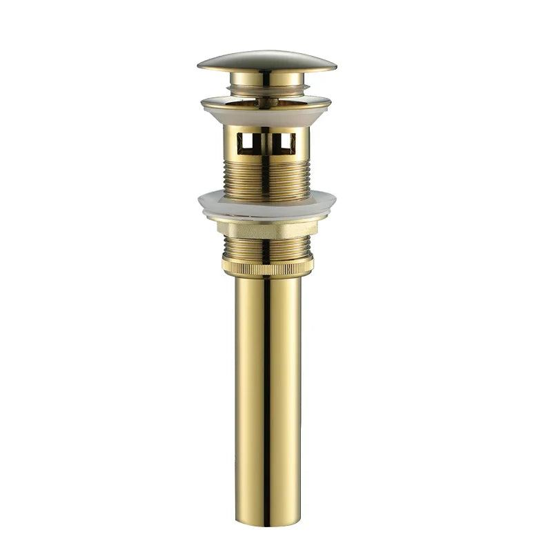 Grifo de Lavabo Decorbites™ Gold Basin: Grifo Mezclador de Baño Moderno en Latón para Agua Caliente/Fría