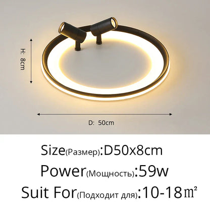 DecorBites™ LED Chandelier: Modern Indoor Lighting Fixture for Bedroom, Living Room, Kitchen & Showroom