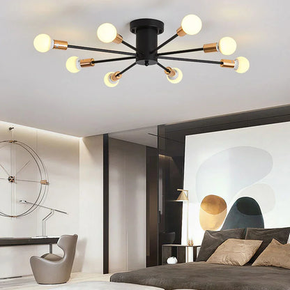 DecorBites™ LED Metal Chandeliers for Living Room - Stylish Ceiling Light for Home Decor