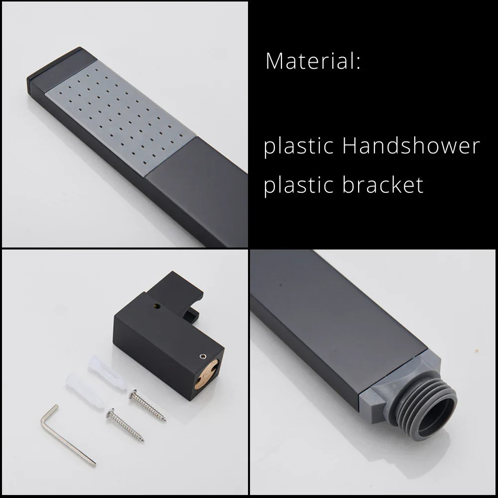 DecorBites™ Dual Handle Waterfall Shower Bathtub Mixer Tap with Handshower