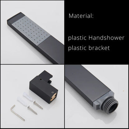 DecorBites™ Dual Handle Waterfall Shower Bathtub Mixer Tap with Handshower