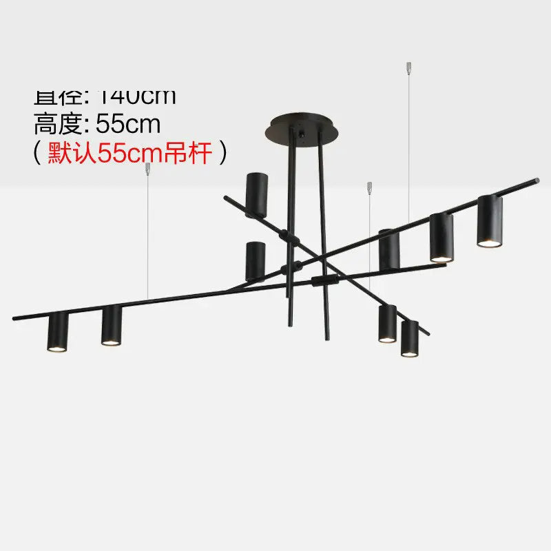 Lámpara de araña dorada DecorBites™ de diseño moderno para sala de estar o comedor E27