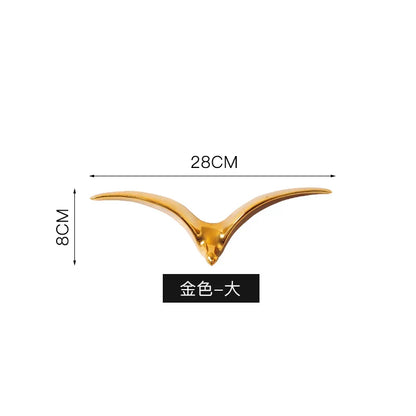 DecorBites™ Bird Ceramic Pendant Wall Decor Gold Seagull Wild Goose Modern Home