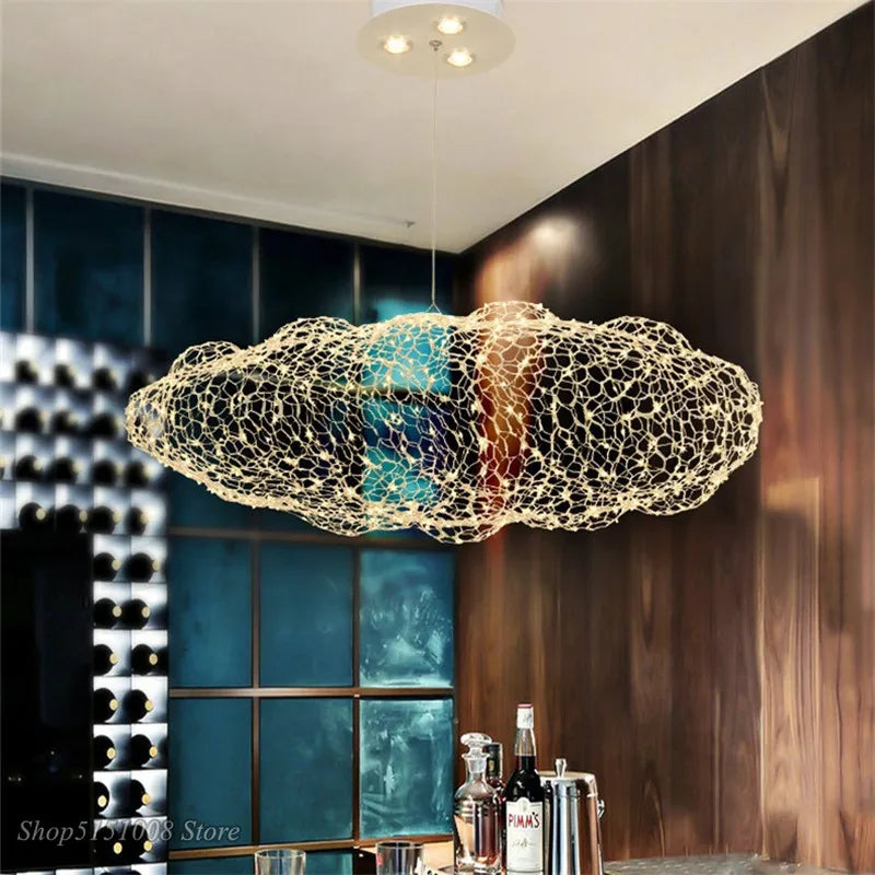 DecorBites™ Cloud Pendant Light: Modern Nordic starry Cloud LED Lamp for Bedroom and Dining Room