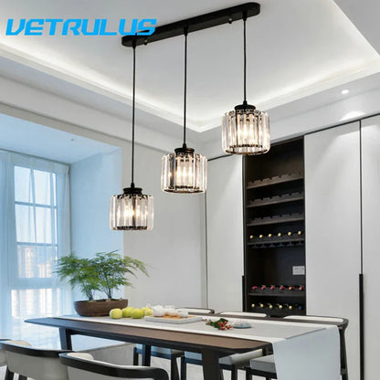Lámpara colgante LED de cristal DecorBites™ para decoración de comedor y sala de estar