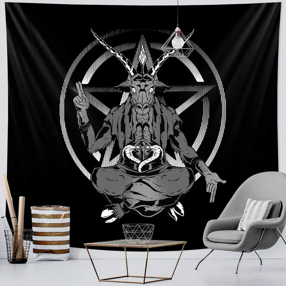 Decobites Viking Energy Meditation Tapestry: Spiritual Home Decor for Hippie Bohemian Vibes