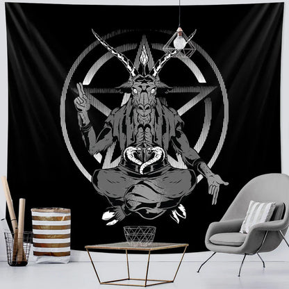 Decobites Viking Energy Meditation Tapestry: Spiritual Home Decor for Hippie Bohemian Vibes