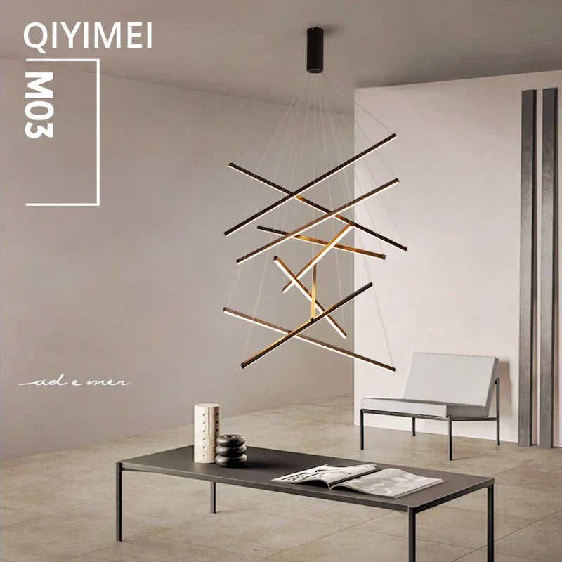 DecorBites™ LED Chandeliers for Stair Hall Living Dining Room Indoor Lighting Fixture