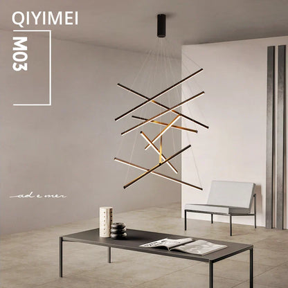 DecorBites™ LED Chandeliers for Stair Hall Living Dining Room Indoor Lighting Fixture