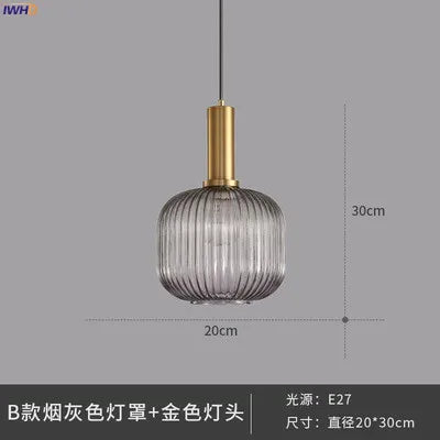 Lámparas colgantes de cristal DecorBites™: Lámpara colgante LED de estilo nórdico moderno para dormitorio, sala de estar y comedor.