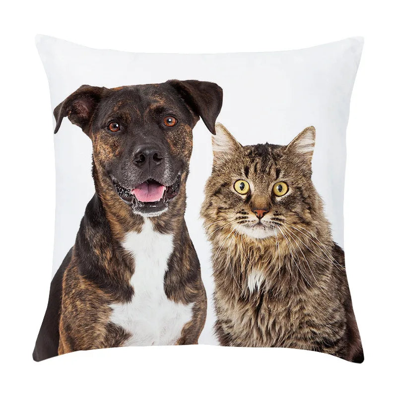 DecorBites™ Co-Pattern Series Peach Skin Pillowcase - 45X45CM - Custom Bedside & Sofa Pillowcase