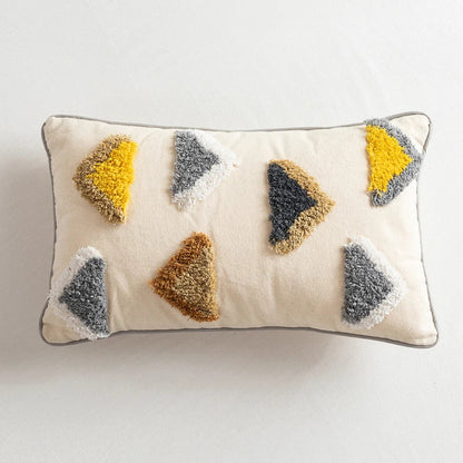 DecorBites™ Handmade Moroccan Geometric Dots Stripe Pillow Cover for Sofa Bed