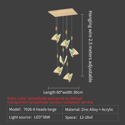 DecorBites™ Butterfly Stairs Bar Hanging Wire Pendant Light