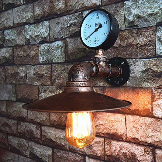 DecorBites™ Industrial Iron Rust Wall Lights Retro Vintage E27 LED Sconce