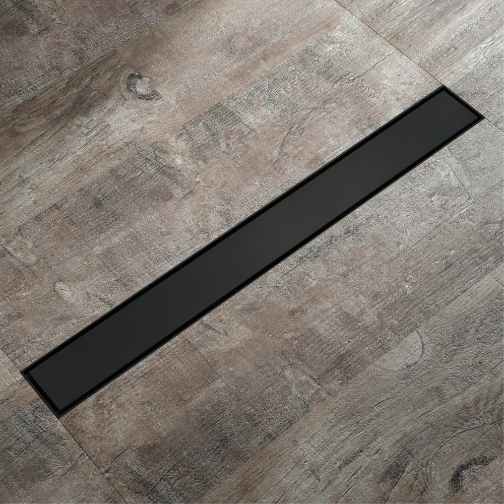 مصفاة أرضية الحمام من ديكوربايتس™، مقاس 60 سم، باللون الذهبي الوردي، مزيلة للعرق، مخفية، تصريف دش