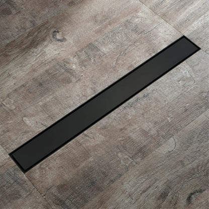 مصفاة أرضية الحمام من ديكوربايتس™، مقاس 60 سم، باللون الذهبي الوردي، مزيلة للعرق، مخفية، تصريف دش