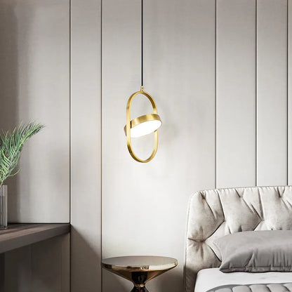 Lámpara colgante DecorBites™ Gold Trumpet: moderna lámpara LED nórdica para decoración del hogar.