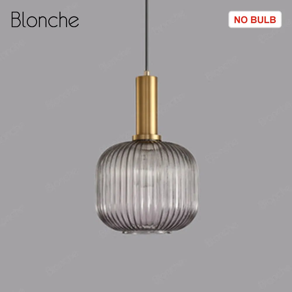 DecorBites™ LED Gold Chandelier Stained Glass Pendant Lamps for Home Decoration