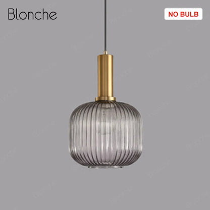 DecorBites™ LED Gold Chandelier Stained Glass Pendant Lamps for Home Decoration